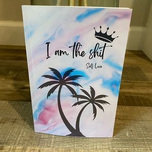 I am the shit self love palm tree journal